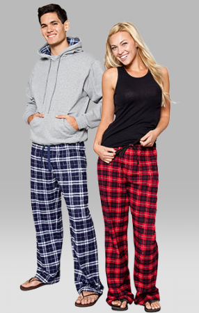 Boxercraft Red and Black Plaid Unisex Flannel Pajama Pant .
