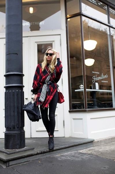 Lumberjack Plaid - Cape and Poncho Outfit Ideas - Living