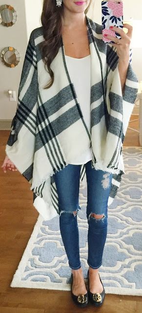 How to Stitch Fix Like a Pro | Poncho outfit, Plaid poncho outfit .