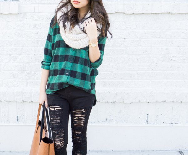 Plaid Tunic Outfit Ideas