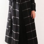 Elegant-black-Plaid-Wool-coats-plus-size-clothing-Notched-tie .
