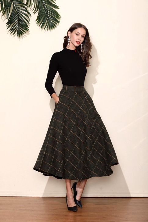 20+ Best Dress Skirt Outfits Ideas For Women in 2020 | Long skirt .
