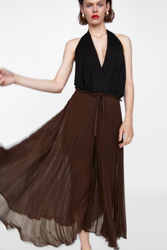 Image 3 of PLEATED CULOTTE from Zara | Idées de mo