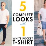 5 Ways to Wear a White Pocket T-shirt - Style Inspirati