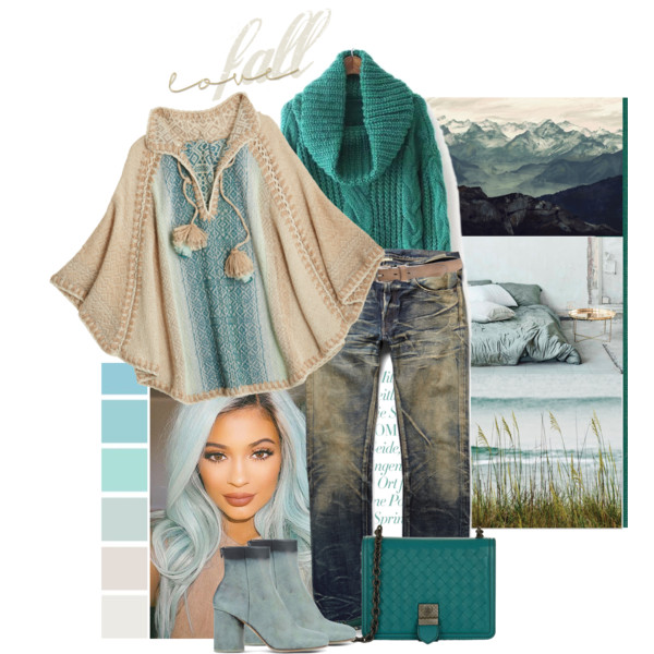 Poncho Sweater with Sleeves
  Outfit Ideas for Women