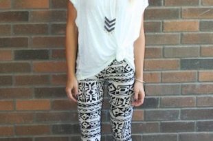 tribal print leggings... simple and cute--- THESE! I almost bought .