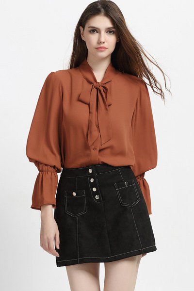 Puff Sleeve Blouse Outfit
  Ideas