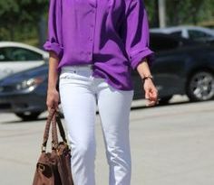 purple blouse outfit - Google Search | Purple shirt outfits .