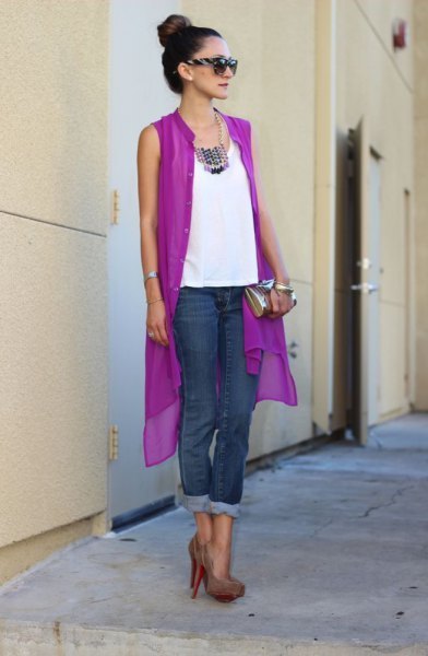 How to Wear Purple Cardigan: 15 Lovely Outfit Ideas for Ladies .