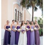 Different shades of purple for bridesmaids. Beautiful! | Lilac .