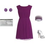 Purple Cocktail Dress Outfit Purple Dress #2dayslook #PurpleDress .