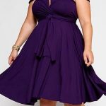 Purple plus size dress. Stylish party dress. | Purple plus size .