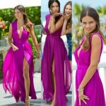 Purple maxi dress absolutely gorgeous for beach wedding or any .