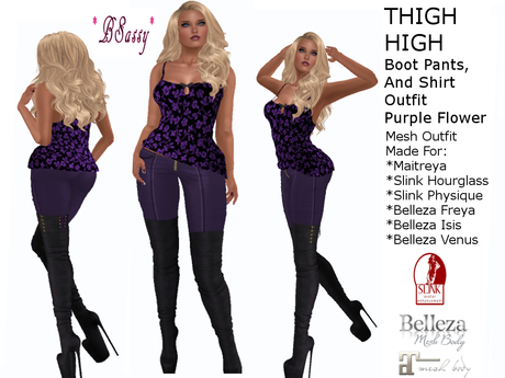 Second Life Marketplace - *BSASSY* THIGH HIGH BOOTS AND PANTS .