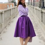 How to Style Purple Skirt: 15 Ladylike Outfit Ideas - FMag.c