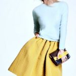 quilted skirt yellow pastel color sweater | Fashion, Style .