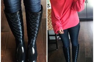 How to Wear Quilted Hunter Boots | Quilted boots outfit, Rainboots .