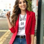 47 Cute Red Blazer Outfit Ideas With Jeans - MATCHE