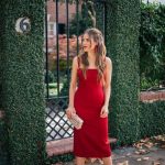 gal meets glam blogger dress shoes bag jewels make-up red dress .