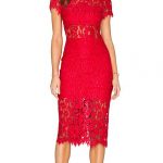 Alexis Leona Dress in Red Lace | REVOLVE make up with red lace .