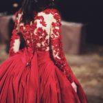 dress, red, lace dress, lace, lace top dress, formal dress .