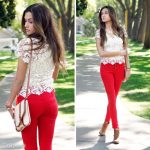 Lovely Lace | Fashion, Red lace top, Sty