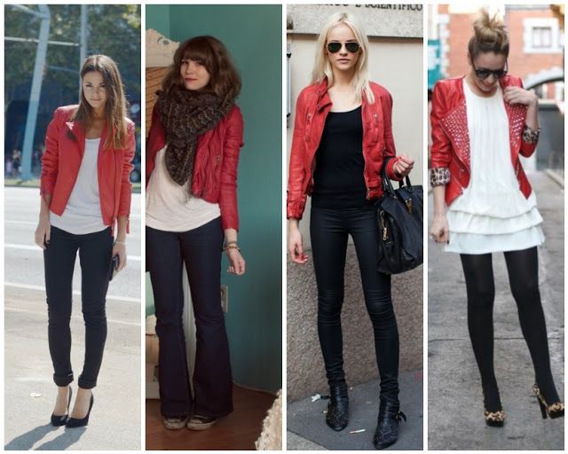 Red jacket | Red jacket leather, Red leather jacket outfit .
