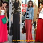 red maxi skirts street styles – Just Trendy Gir