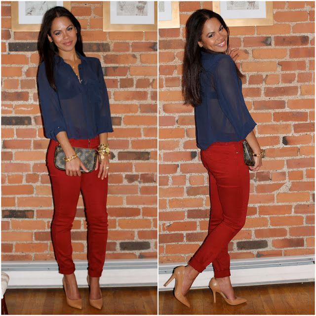 20+ stylish work outfits with red pants - Women work outfits .