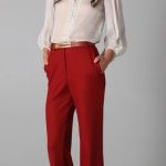 9 ways to wear red pants outfits at work - Page 8 of 9 - larisoltd.c