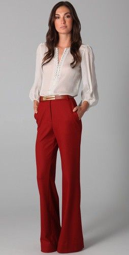 9 ways to wear red pants outfits at work - Page 8 of 9 - larisoltd.c