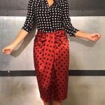 Holly Willoughby's red and black polka dot skirt from Zara is a .