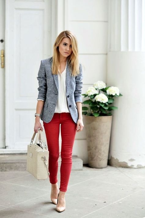 Red Skinny Jeans Style Guide