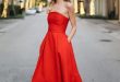 Date Night Red Dress Outfit Ideas #FashionTrend #FashionStyle .