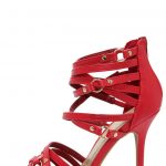 Sexy Red Heels - High Heel Sandals - Strappy Heels - $31.