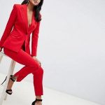 ASOS DESIGN Red Suit | Suits for women, Womens red su