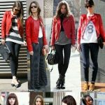How to wear a red leather jacket. | Red leather jacket outfit, Red .