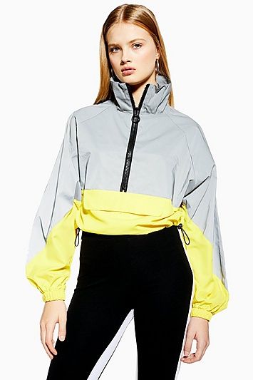 Reflective Windbreaker Jacket | Fashion, Windbreaker, Womens .