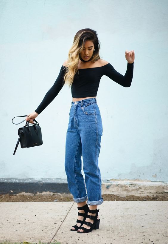 How to Style High Waisted Mom Jeans: Best 13 Casual Outfits for .