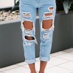 Jana ripped mom jeans - Light Blue | Ripped mom jeans, Diy ripped .
