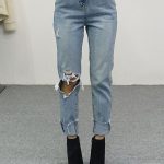 Are you in search for perfect boyfriend/mom ripped denim jeans .