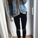 Women's Knee-Ripped Skinny Jeans | outfit ideas | Fall outfits for .