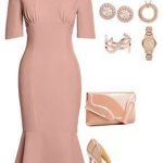 Pink dress, rose gold accessories | Fashion, Classy outfits .