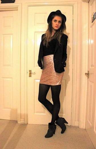 Skirt sequin outfit winter gold 51+ ideas #skirt | Sparkle skirt .
