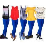 The blues | Royal blue pants, Colored jeans outfits, Blue skinny .