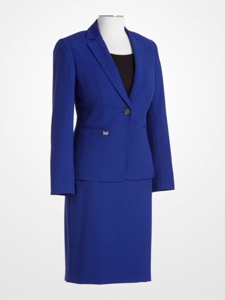 John Meyer Royal Blue Suit $49.99 #womens #skirt #jacket #blazer .