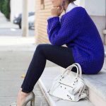 royal blue sweater for fall | Blue sweater outfit, Fashion, Sty