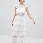Vero Moda Lace Ruffle Maxi Dress | AS