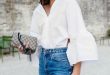 Ruffle Sleeve Blouse: 14 Chic and Stylish Combinations - FMag.c
