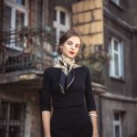 99 Modern Black Outfit Ideas For Winter To Try | Silk scarf style .
